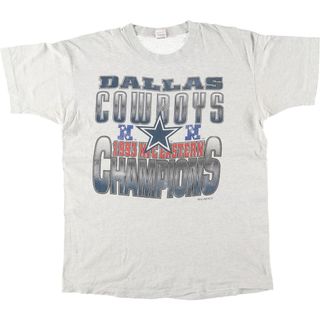 フルーツオブザルーム(FRUIT OF THE LOOM)の古着 90年代 フルーツオブザルーム FRUIT OF THE LOOM NFL DALLAS COWBOYS スポーツTシャツ USA製 メンズXL ヴィンテージ /eaa442281(Tシャツ/カットソー(半袖/袖なし))