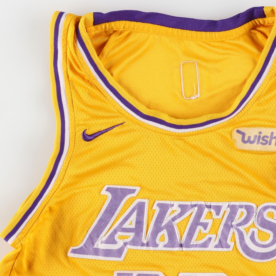 古着 NBA LOS ANGELES LAKERS ロサンゼルスレイカーズ ナンバリング ゲームシャツ レプリカユニフォーム メンズS /eaa442289 メンズのトップス(タンクトップ)の商品写真