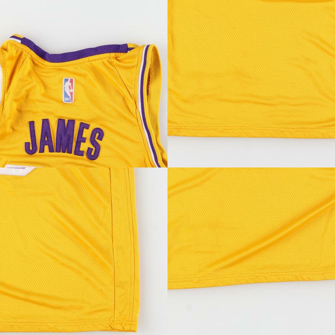 古着 NBA LOS ANGELES LAKERS ロサンゼルスレイカーズ ナンバリング ゲームシャツ レプリカユニフォーム メンズS /eaa442289 メンズのトップス(タンクトップ)の商品写真