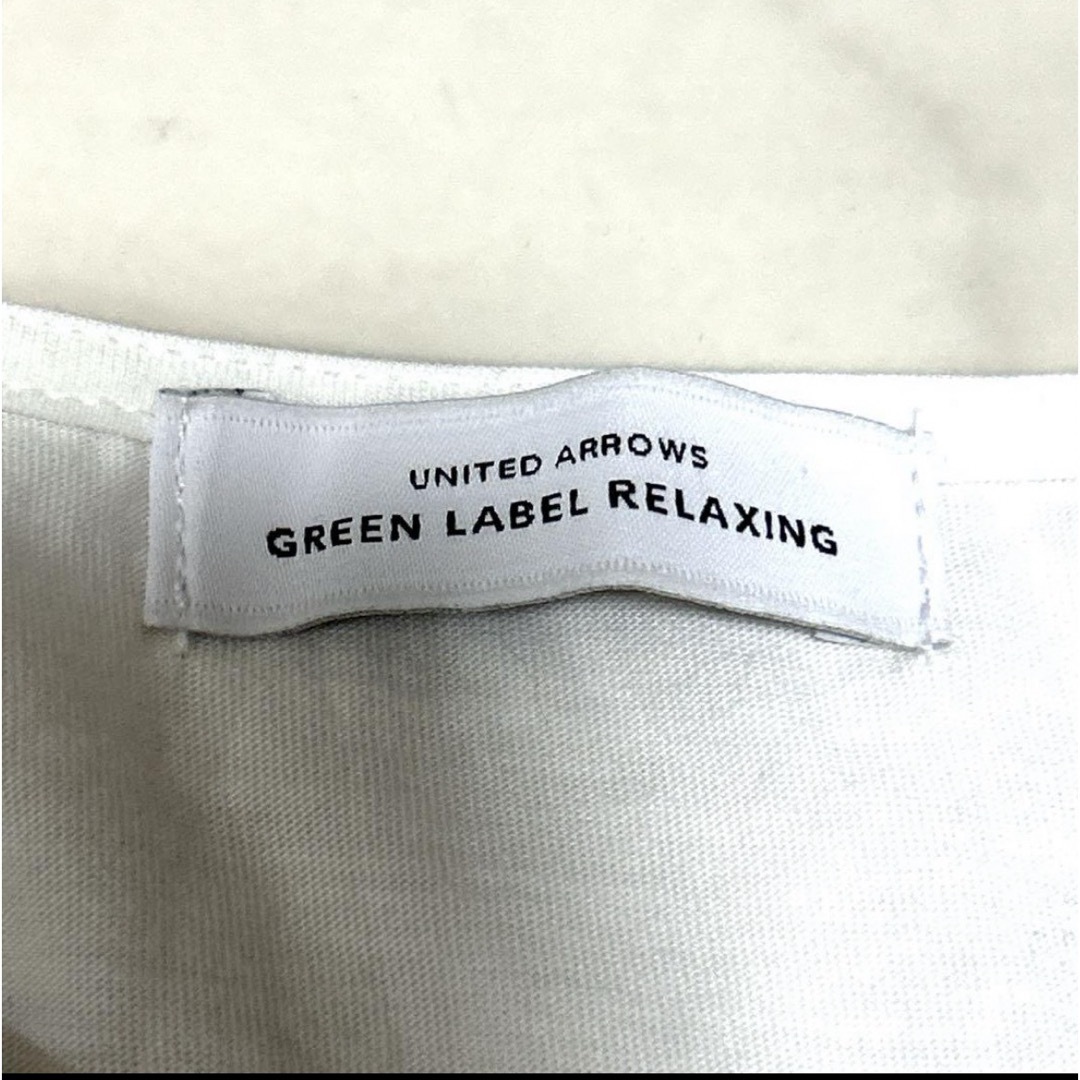 UNITED ARROWS green label relaxing(ユナイテッドアローズグリーンレーベルリラクシング)の極美品　グリーンレーベルリラクシング  カットソー　シンプル　半袖 レディースのトップス(シャツ/ブラウス(半袖/袖なし))の商品写真