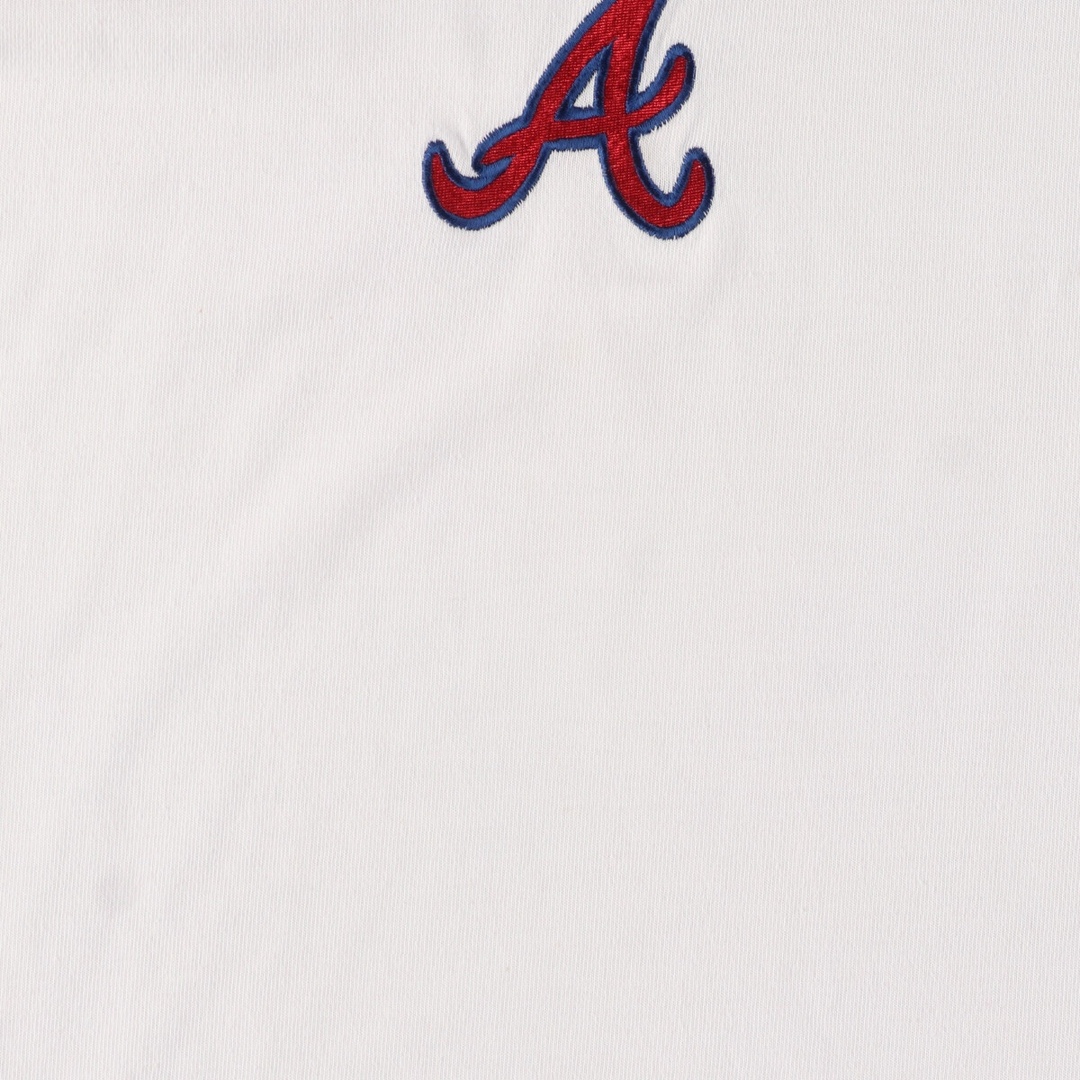 Lee(リー)の古着 リー Lee MLB ATLANTA BRAVES アトランタブレーブス Vネック ロゴTシャツ メンズL /eaa442291 メンズのトップス(Tシャツ/カットソー(半袖/袖なし))の商品写真