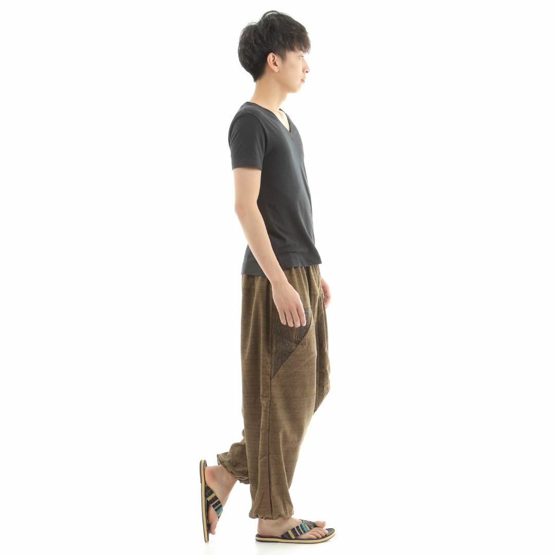 【色: C-ブラウン】[沖縄技研] [OKI（オキ）] サルエルパンツ アラジン メンズのファッション小物(その他)の商品写真