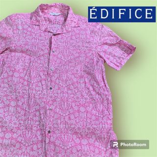 EDIFICE 総柄シャツ