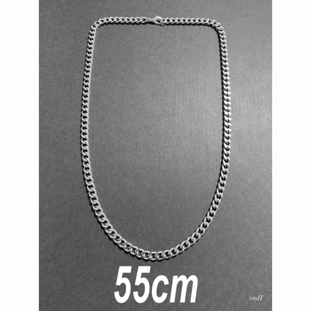 【喜平チェーンネックレス 5.5mm シルバー 55cm 1本】 メンズのアクセサリー(ネックレス)の商品写真