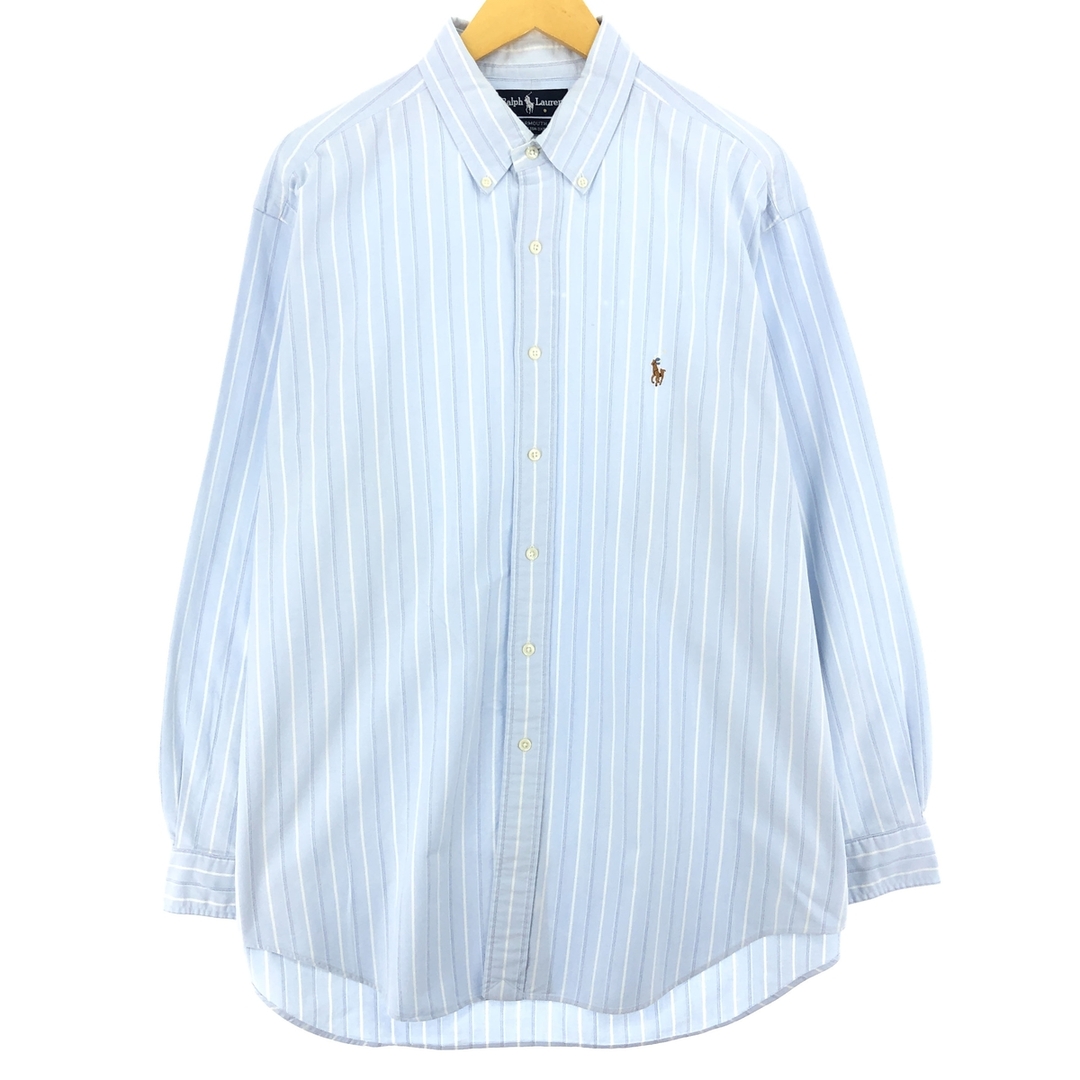 Ralph Lauren(ラルフローレン)の古着 ラルフローレン Ralph Lauren YARMOUTH 長袖 ボタンダウンストライプシャツ メンズXL /eaa446786 メンズのトップス(シャツ)の商品写真