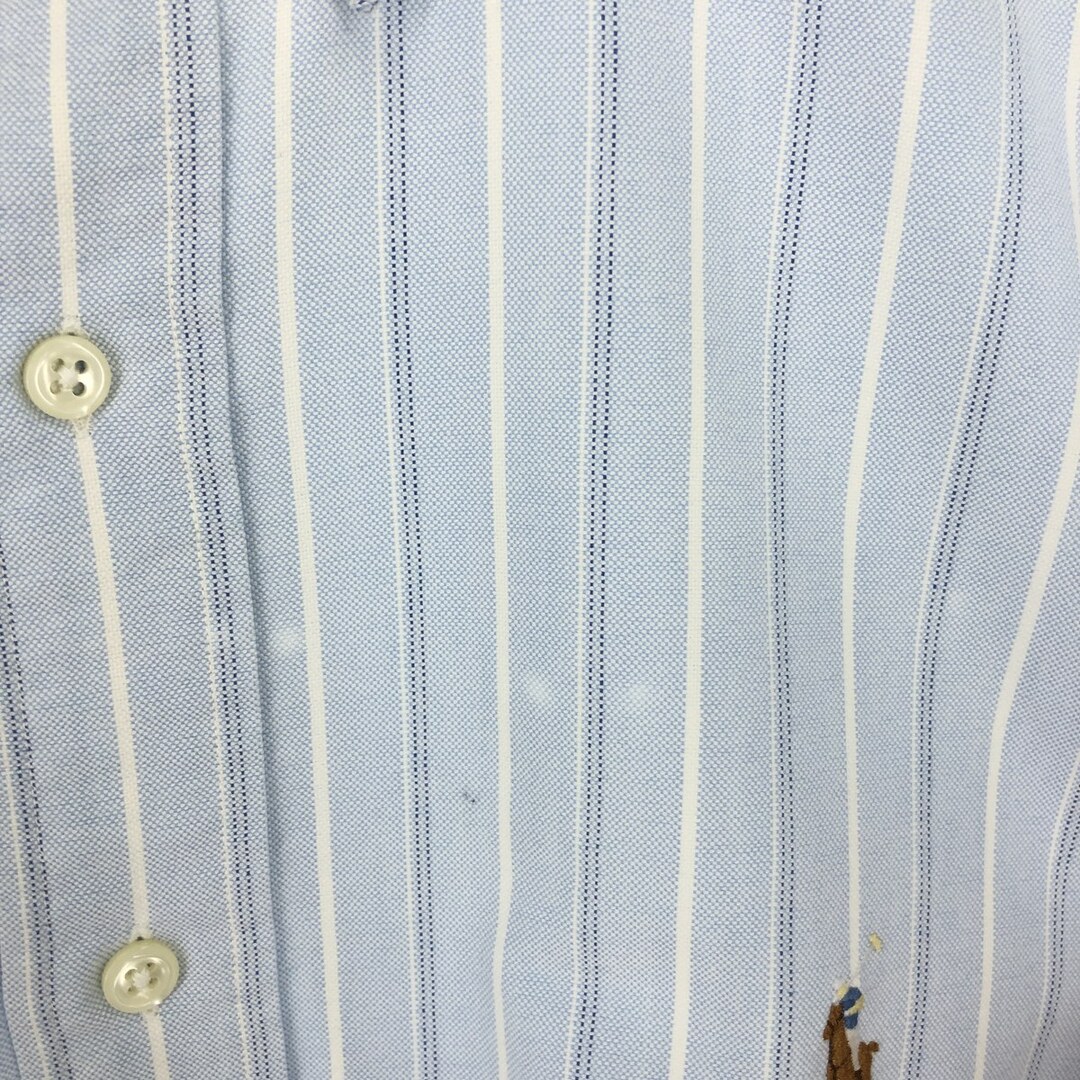 Ralph Lauren(ラルフローレン)の古着 ラルフローレン Ralph Lauren YARMOUTH 長袖 ボタンダウンストライプシャツ メンズXL /eaa446786 メンズのトップス(シャツ)の商品写真