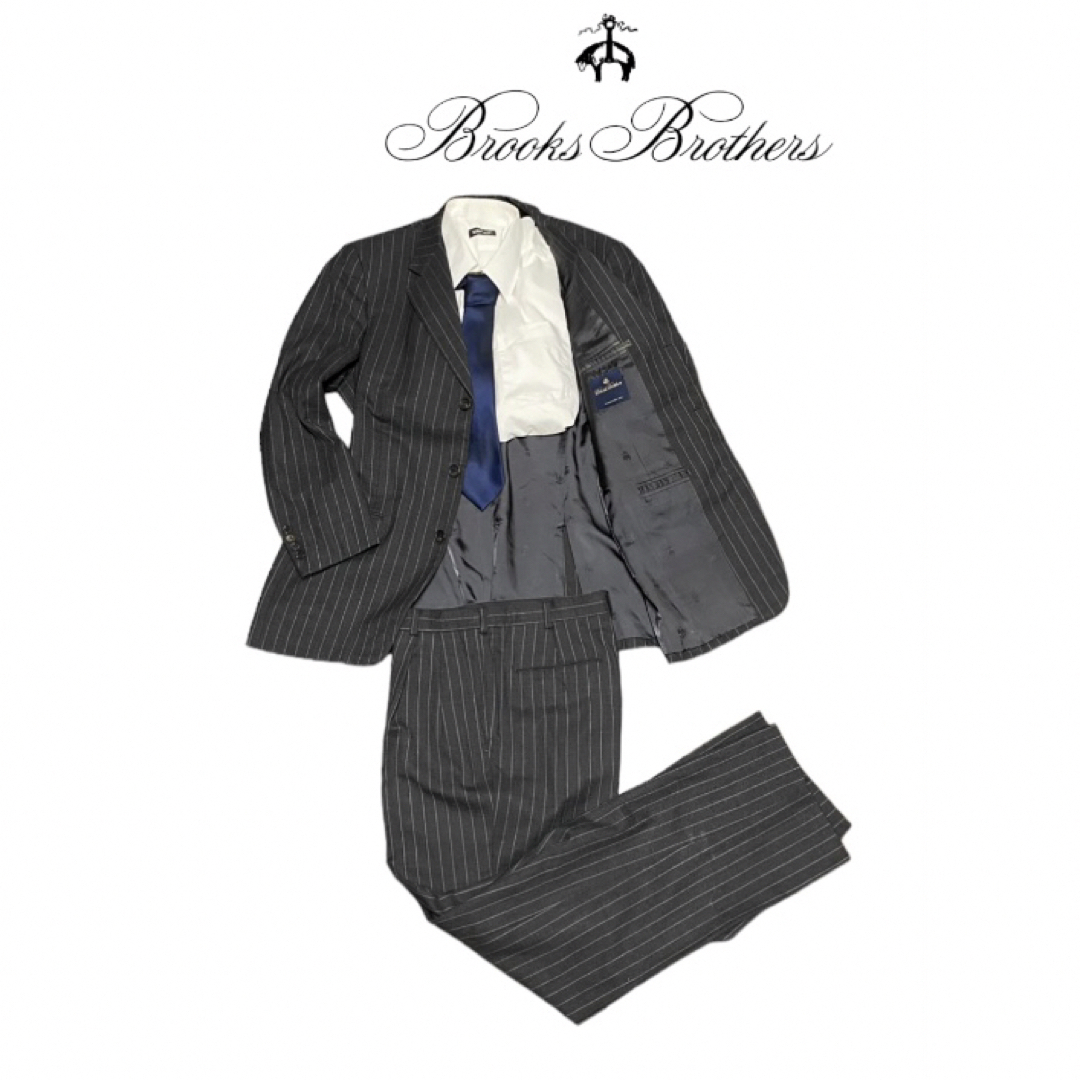 Brooks Brothers(ブルックスブラザース)の【Brooks Brothers】カシミヤ ストライプ スーツセットアップ メンズのスーツ(セットアップ)の商品写真