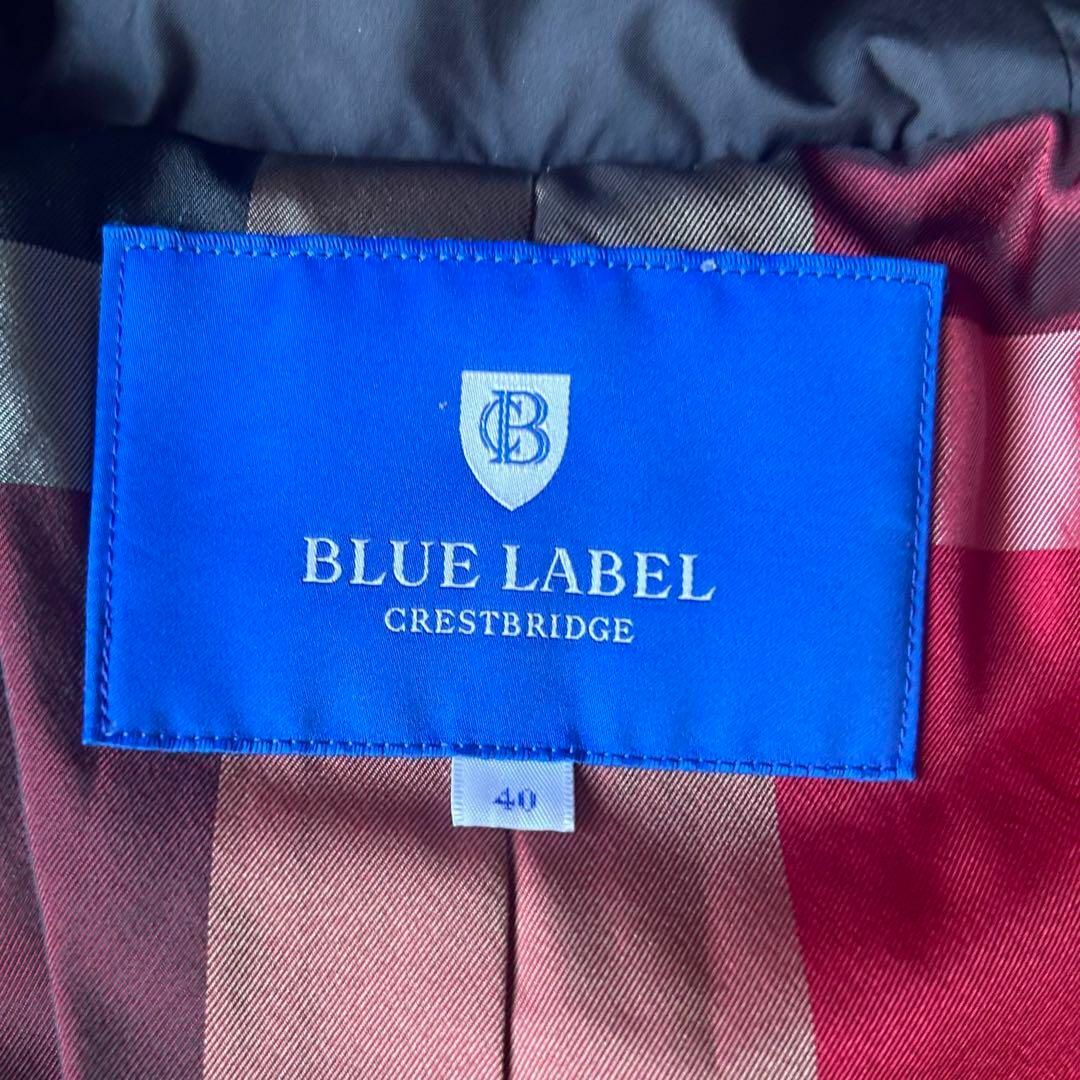 BLUE LABEL CRESTBRIDGE(ブルーレーベルクレストブリッジ)の美品✨CRESTBRIDGE   ロングダウンジャケット　黒　40 レディースのジャケット/アウター(ダウンジャケット)の商品写真
