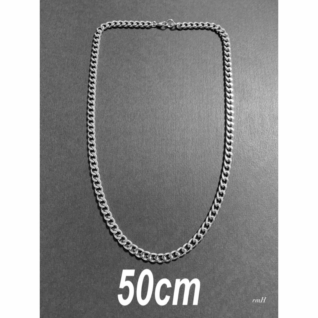 【喜平チェーンネックレス 5.5mm シルバー 50cm 1本】 メンズのアクセサリー(ネックレス)の商品写真