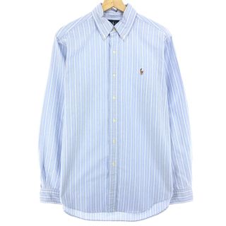 ラルフローレン(Ralph Lauren)の古着 ラルフローレン Ralph Lauren CLASSIC FIT 長袖 ボタンダウンストライプシャツ メンズM /eaa446790(シャツ)