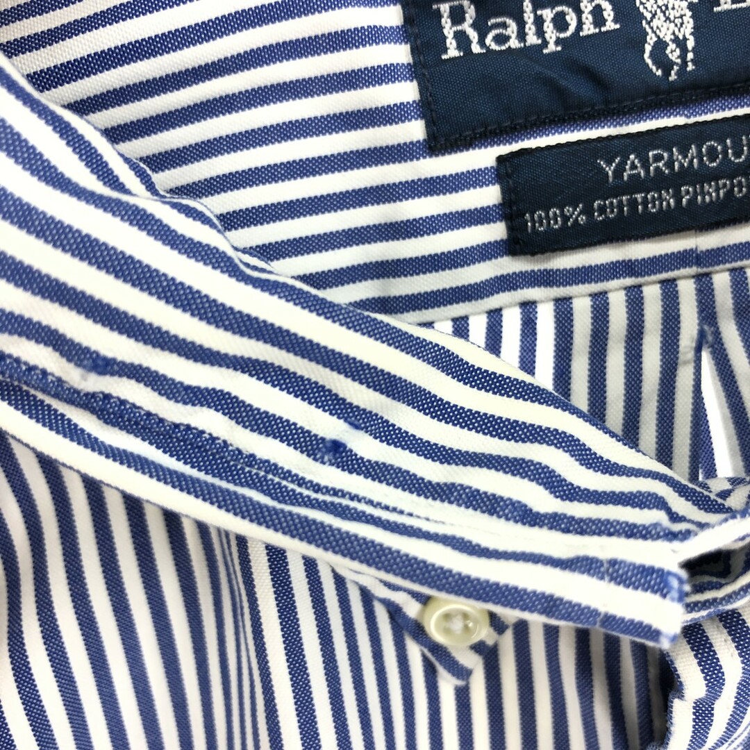 Ralph Lauren(ラルフローレン)の古着 ラルフローレン Ralph Lauren YARMOUTH 長袖 ボタンダウンストライプシャツ メンズXXL /eaa446792 メンズのトップス(シャツ)の商品写真