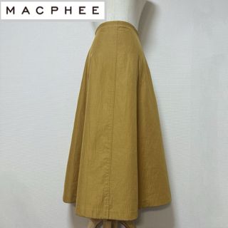 マカフィー(MACPHEE)のマカフィー　ポリエステルコットンタックフレアスカート(ロングスカート)