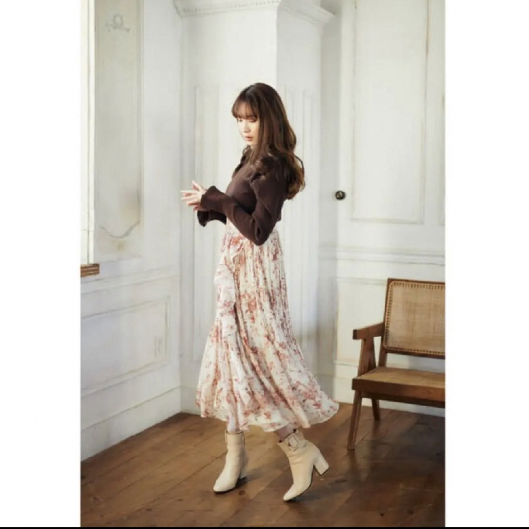herlipto  Pleated Chiffon Long Skirt　 レディースのスカート(ロングスカート)の商品写真