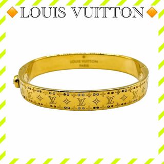 ルイヴィトン(LOUIS VUITTON)の良品 ルイヴィトン M64860 リジッド ブレスレット ナノグラム ストラス(ブレスレット/バングル)