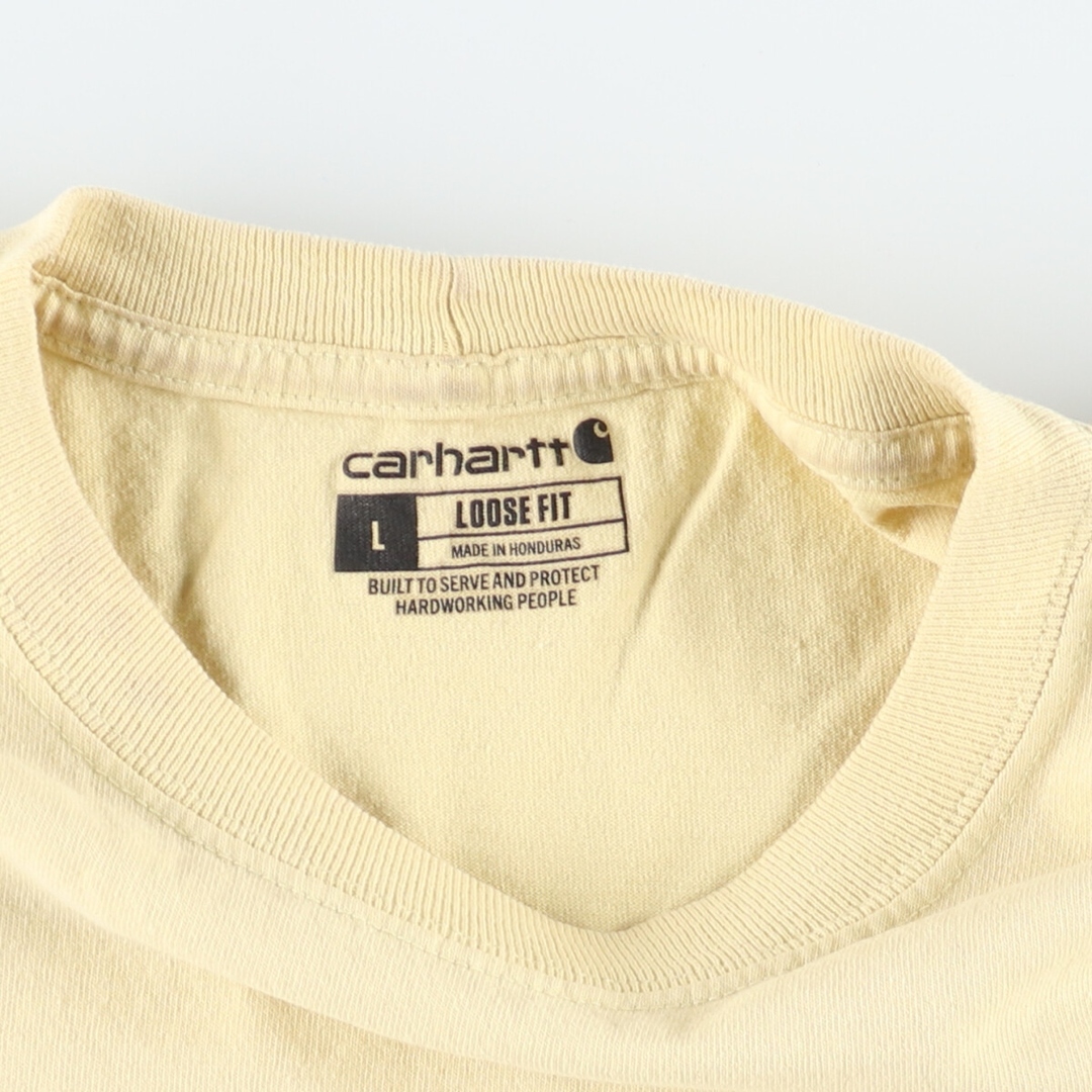 carhartt(カーハート)の古着 カーハート Carhartt Loose Fit 半袖 ワンポイントロゴポケットTシャツ メンズL /eaa446612 メンズのトップス(Tシャツ/カットソー(半袖/袖なし))の商品写真