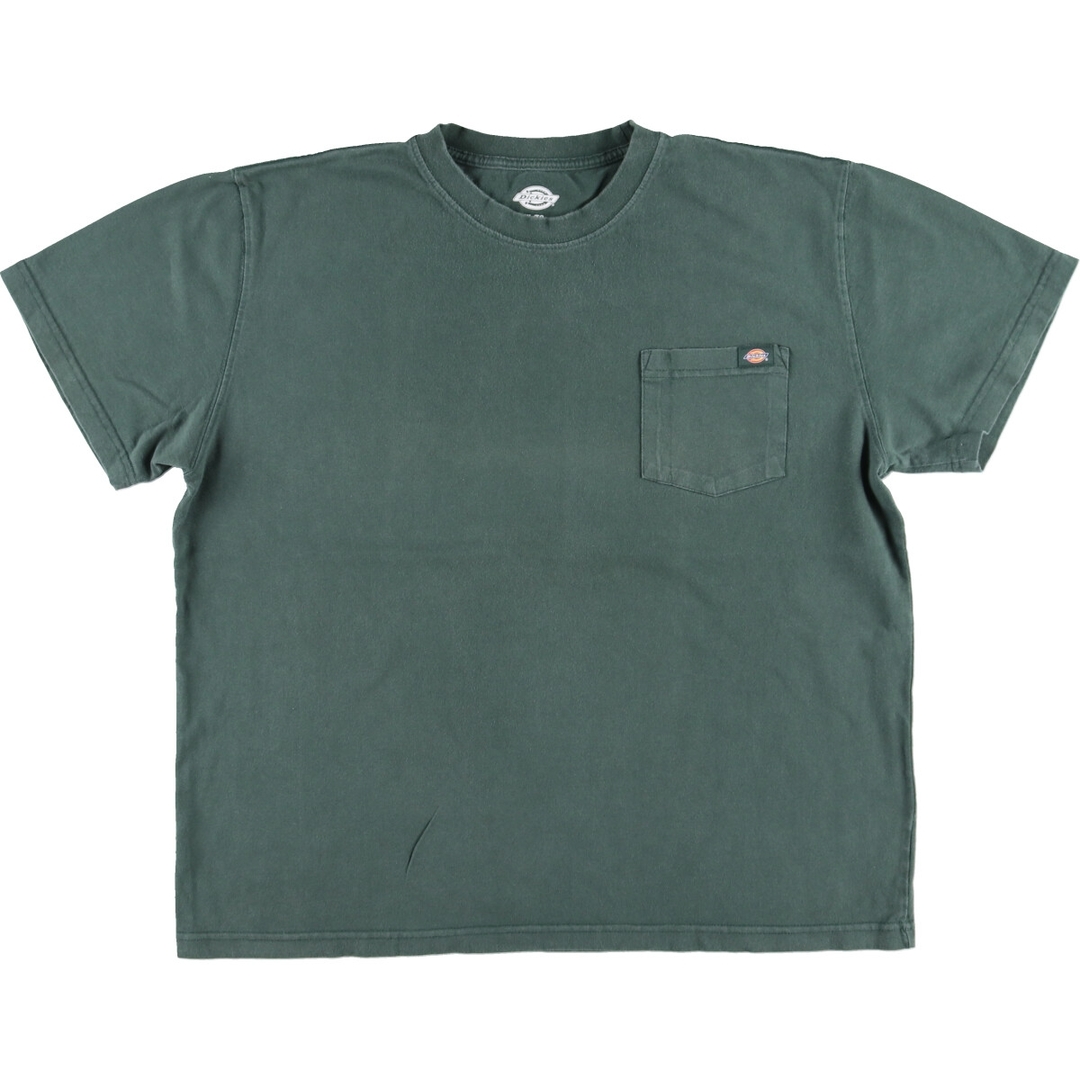 Dickies(ディッキーズ)の古着 ディッキーズ Dickies 半袖 ワンポイントロゴポケットTシャツ メンズXL /eaa446613 メンズのトップス(Tシャツ/カットソー(半袖/袖なし))の商品写真