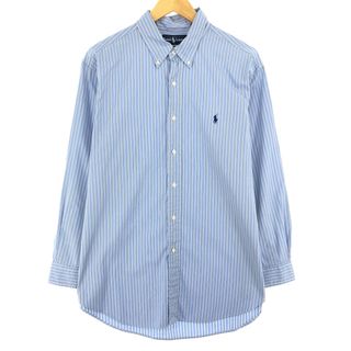 ラルフローレン(Ralph Lauren)の古着 ラルフローレン Ralph Lauren CLASSIC FIT 長袖 ボタンダウンストライプシャツ メンズXL /eaa446794(シャツ)