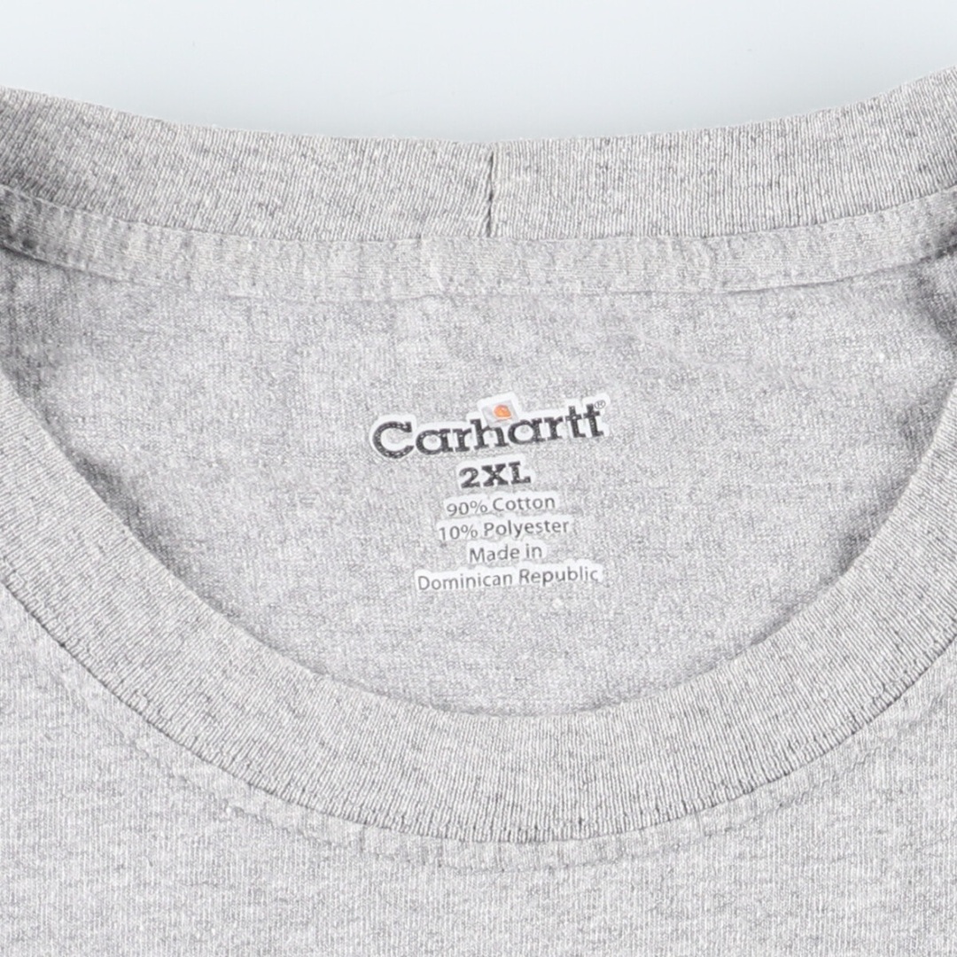 carhartt(カーハート)の古着 カーハート Carhartt ノースリーブ ワンポイントロゴポケットTシャツ メンズXXL /eaa446611 メンズのトップス(Tシャツ/カットソー(半袖/袖なし))の商品写真