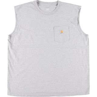 carhartt - 古着 カーハート Carhartt ノースリーブ ワンポイントロゴポケットTシャツ メンズXXL /eaa446611