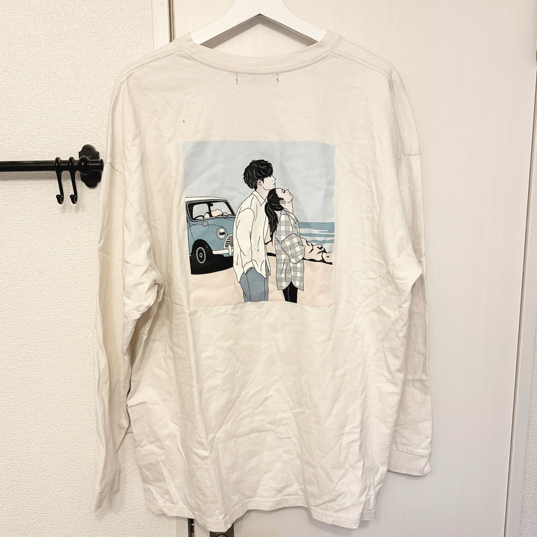 kutir アソートプリントロンT オフホワイト メンズ L メンズのトップス(Tシャツ/カットソー(七分/長袖))の商品写真