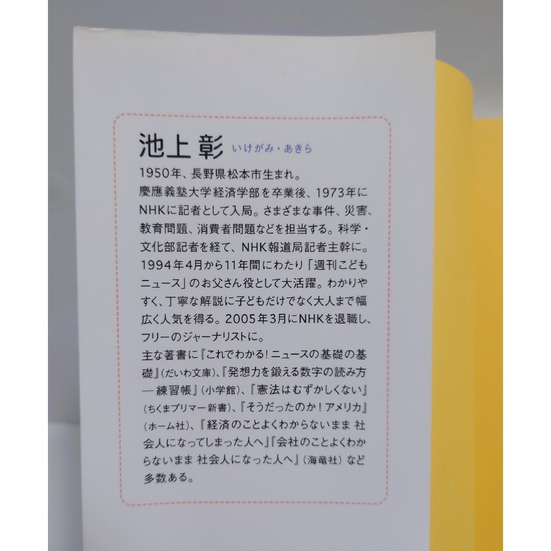 日本の問題よくわからないまま社会人している人へ ひとめでわかる図解入り 池上彰 エンタメ/ホビーの本(ビジネス/経済)の商品写真