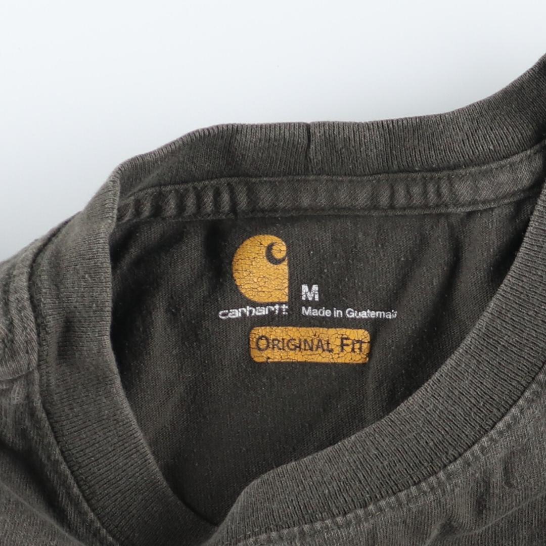 carhartt(カーハート)の古着 カーハート Carhartt ORIGINAL FIT 半袖 ワンポイントロゴポケットTシャツ メンズM /eaa446615 メンズのトップス(Tシャツ/カットソー(半袖/袖なし))の商品写真