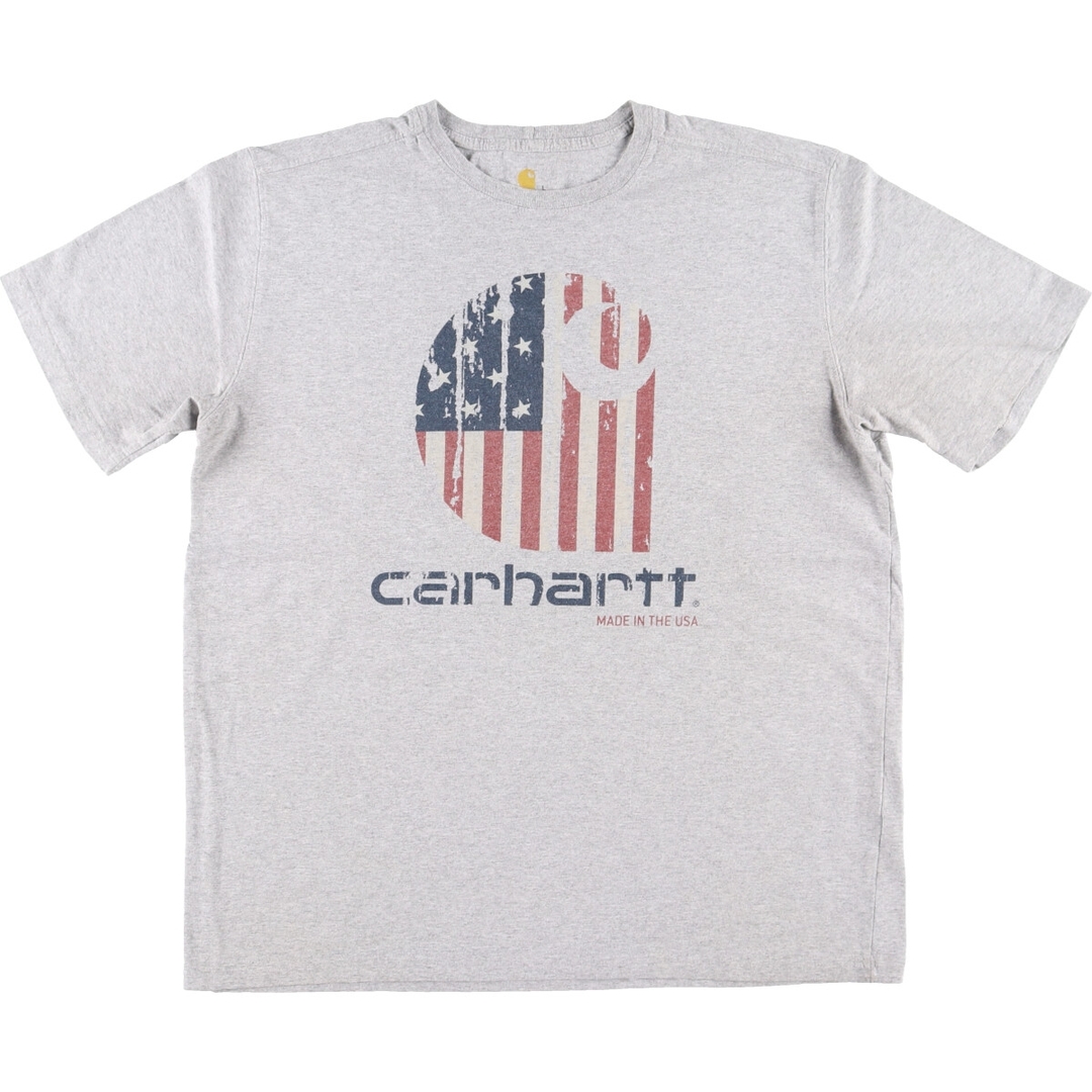 carhartt(カーハート)の古着 カーハート Carhartt RELAXED FIT 半袖 プリントTシャツ USA製 メンズL /eaa446616 メンズのトップス(Tシャツ/カットソー(半袖/袖なし))の商品写真