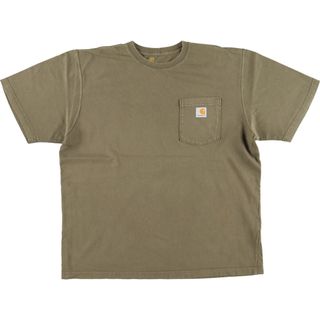 カーハート(carhartt)の古着 カーハート Carhartt ORIGINAL FIT 半袖 ワンポイントロゴポケットTシャツ メンズL /eaa446619(Tシャツ/カットソー(半袖/袖なし))