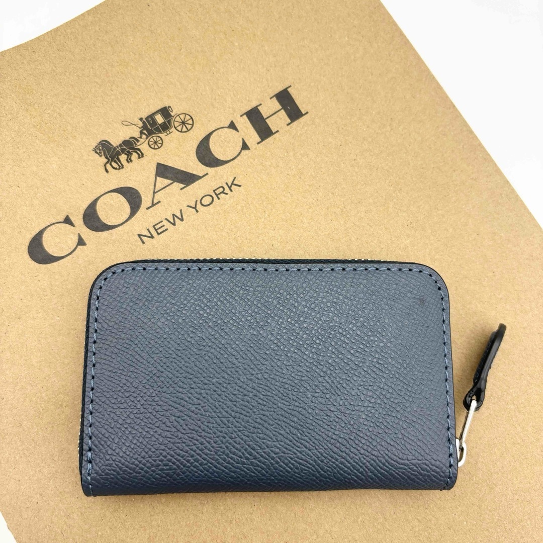 COACH(コーチ)の【COACH☆新品】スモール ジップ アラウンド カード ケース！デニム！ レディースのファッション小物(コインケース)の商品写真