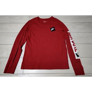 ナイキ(NIKE)のNIKE ナイキ 長袖 Tシャツ ロンT 赤 レディース メンズ M(Tシャツ(長袖/七分))