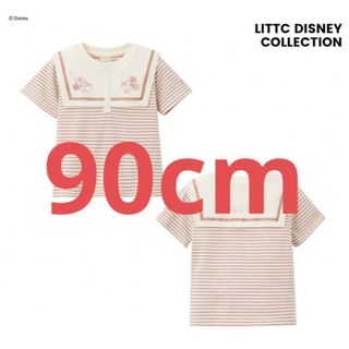 リトシー　90cm ボーダーセーラーTシャツ　littc しまむら(Tシャツ/カットソー)