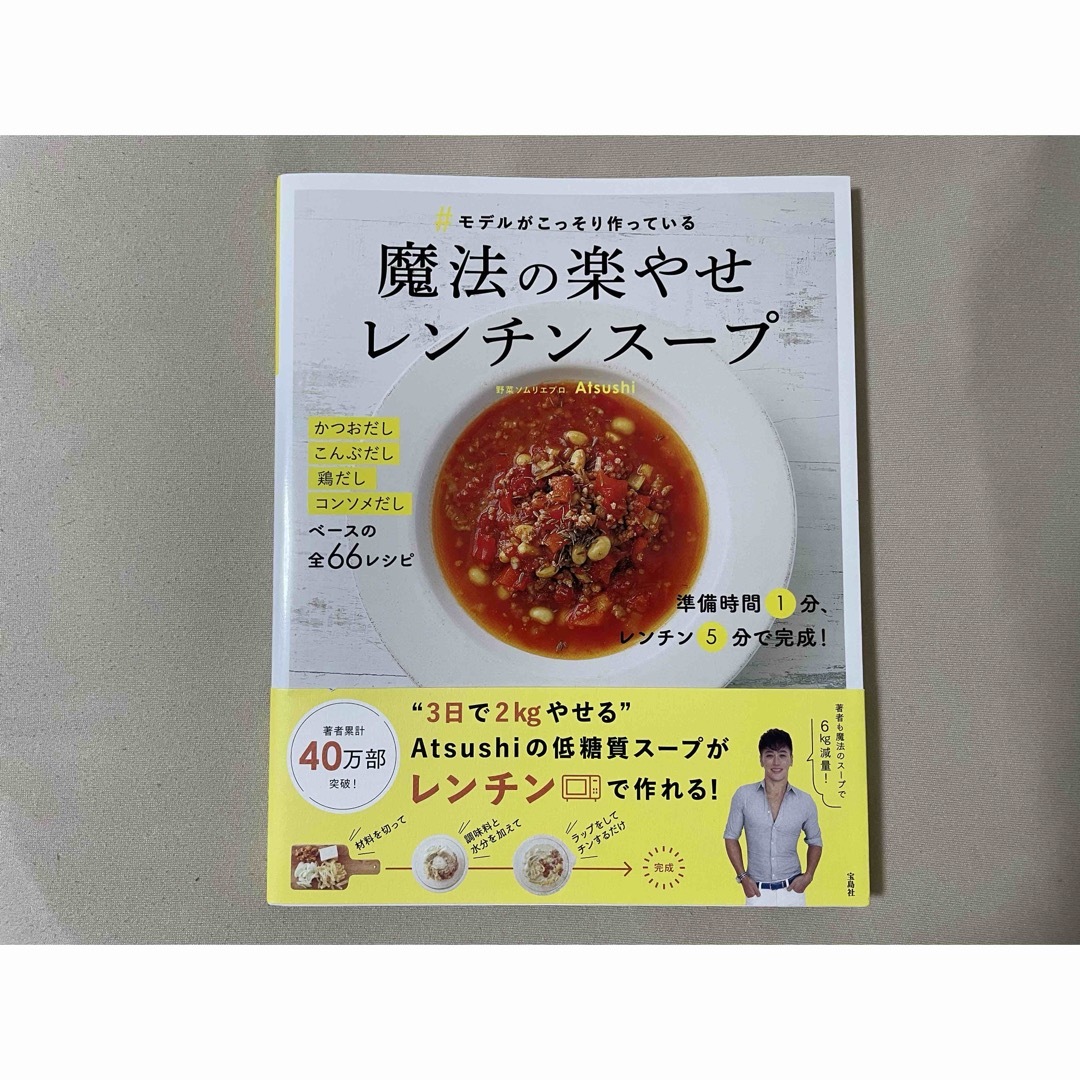 料理本　魔法の楽やせレンチンスープ エンタメ/ホビーの本(料理/グルメ)の商品写真