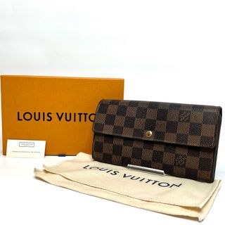 ルイヴィトン(LOUIS VUITTON)の美品LOUIS VUITTON ルイヴィトン ダミエ ポルトフォイユサラ 長財布(財布)