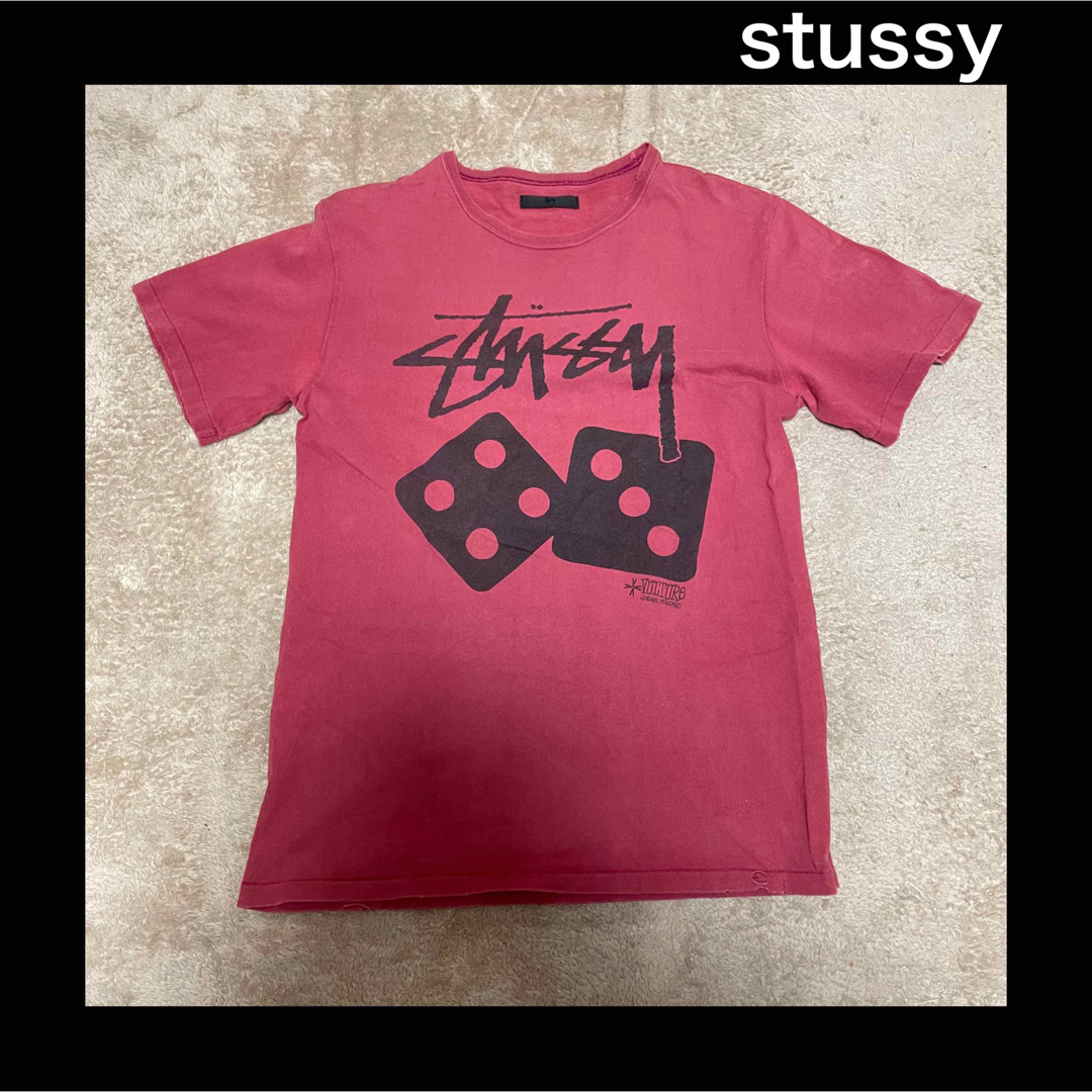 STUSSY(ステューシー)の【名作ダイスT】STUSSY Tシャツ　L相当　ステューシー　supreme メンズのトップス(Tシャツ/カットソー(半袖/袖なし))の商品写真