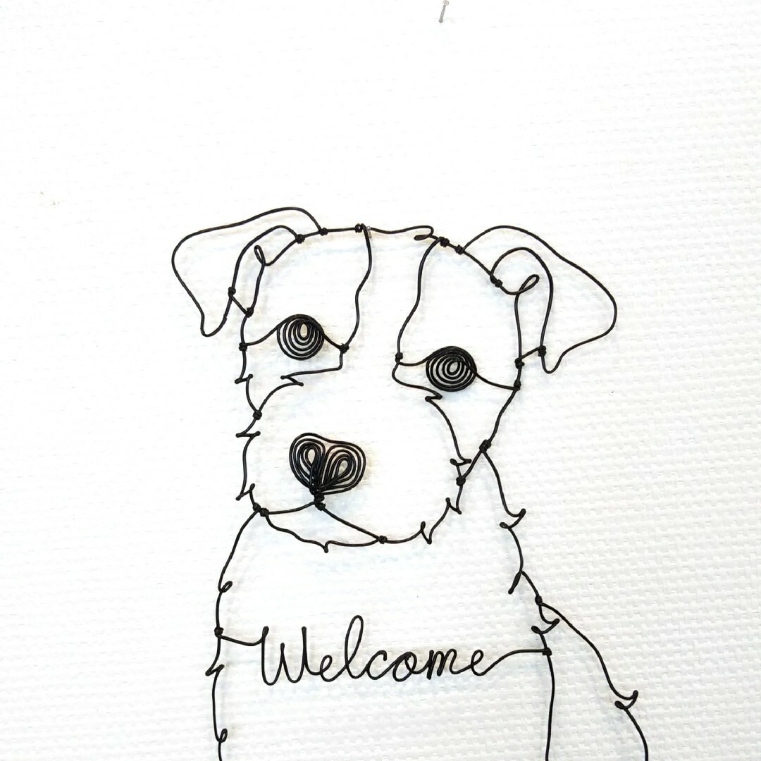 ジャックラッセルテリア（ブロークン）のワイヤーアート◎愛犬を癒しのインテリアに その他のペット用品(犬)の商品写真