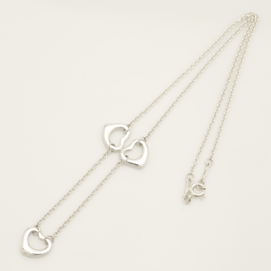 Tiffany & Co.(ティファニー)の【美品】TIFFANY&Co. オープンハート 3連 ネックレス レディースのアクセサリー(ネックレス)の商品写真