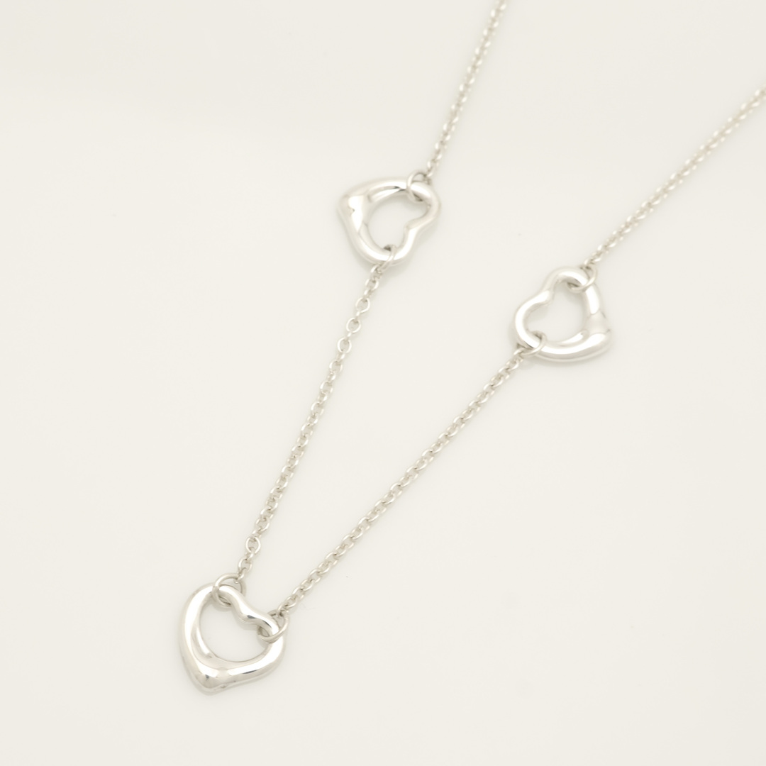 Tiffany & Co.(ティファニー)の【美品】TIFFANY&Co. オープンハート 3連 ネックレス レディースのアクセサリー(ネックレス)の商品写真