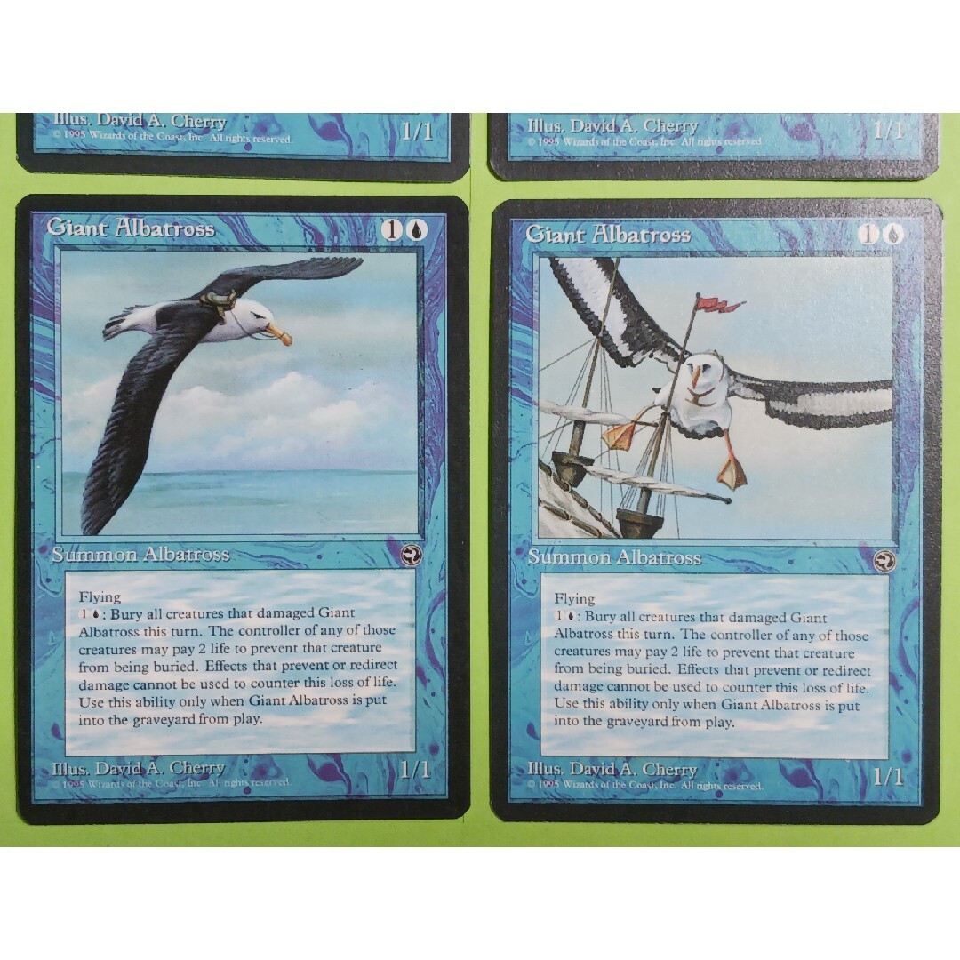 マジック：ザ・ギャザリング(マジックザギャザリング)のMTG Giant Albatross 4枚+Reef Pirates 4枚 エンタメ/ホビーのトレーディングカード(カードサプライ/アクセサリ)の商品写真