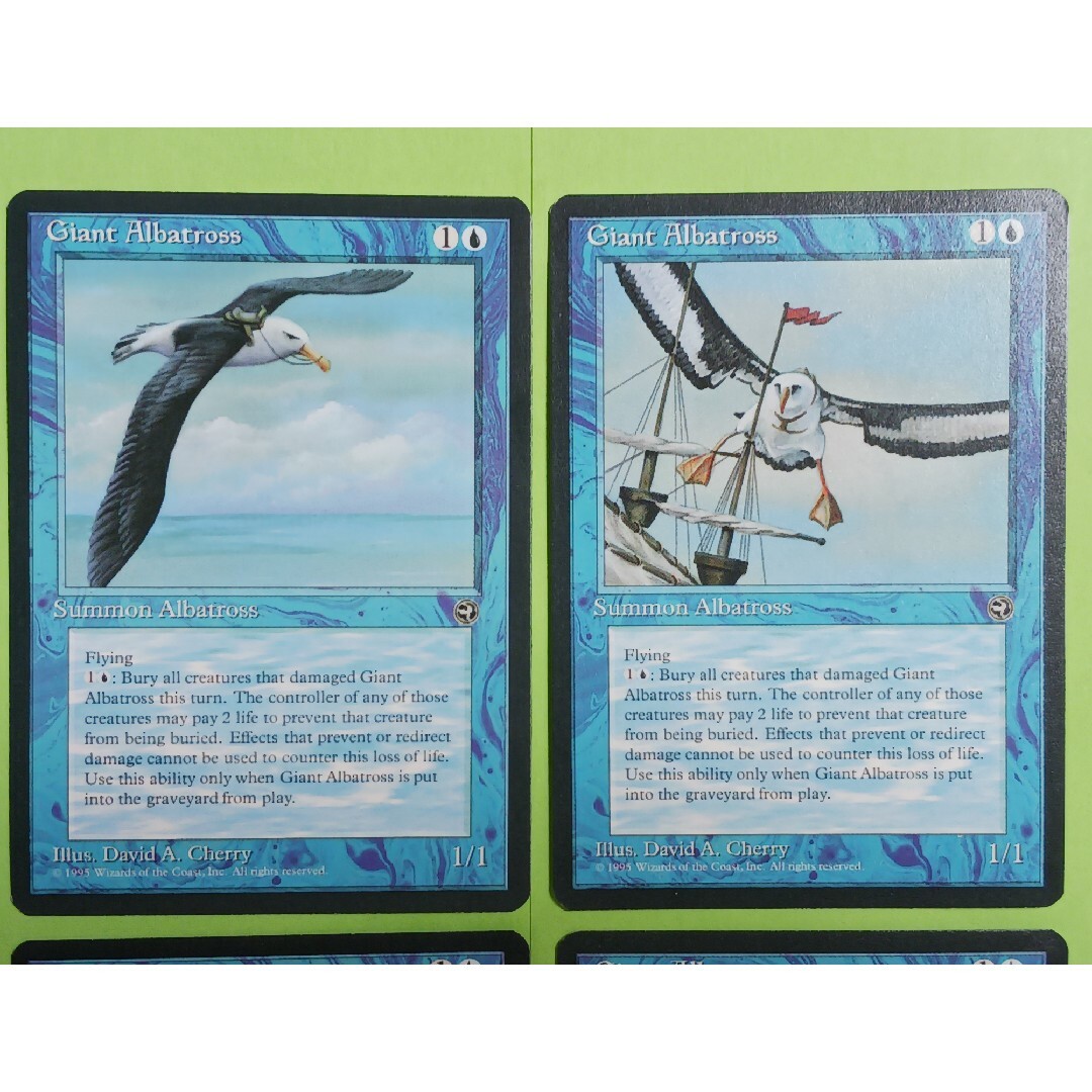 マジック：ザ・ギャザリング(マジックザギャザリング)のMTG Giant Albatross 4枚+Reef Pirates 4枚 エンタメ/ホビーのトレーディングカード(カードサプライ/アクセサリ)の商品写真