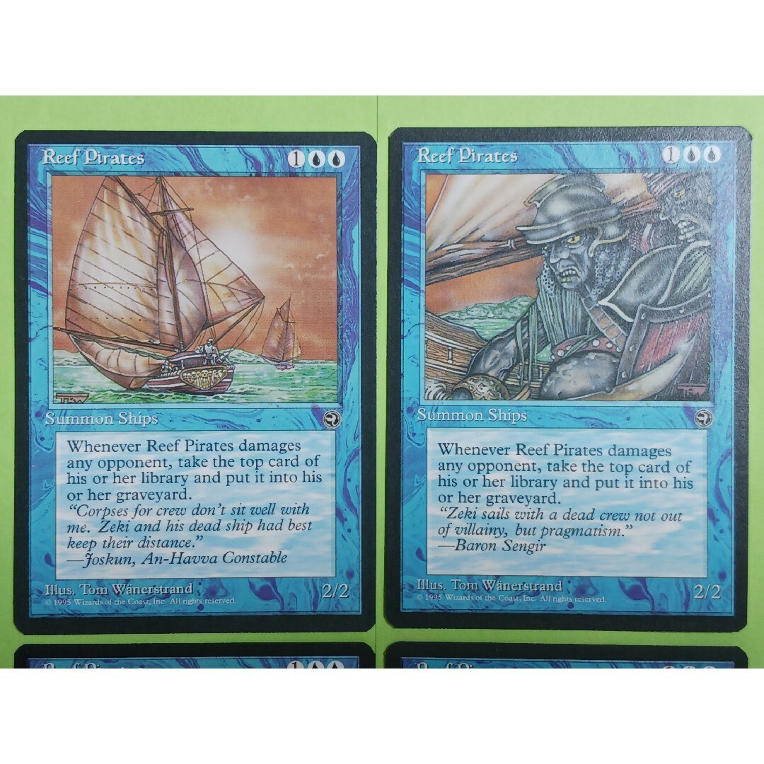 マジック：ザ・ギャザリング(マジックザギャザリング)のMTG Giant Albatross 4枚+Reef Pirates 4枚 エンタメ/ホビーのトレーディングカード(カードサプライ/アクセサリ)の商品写真