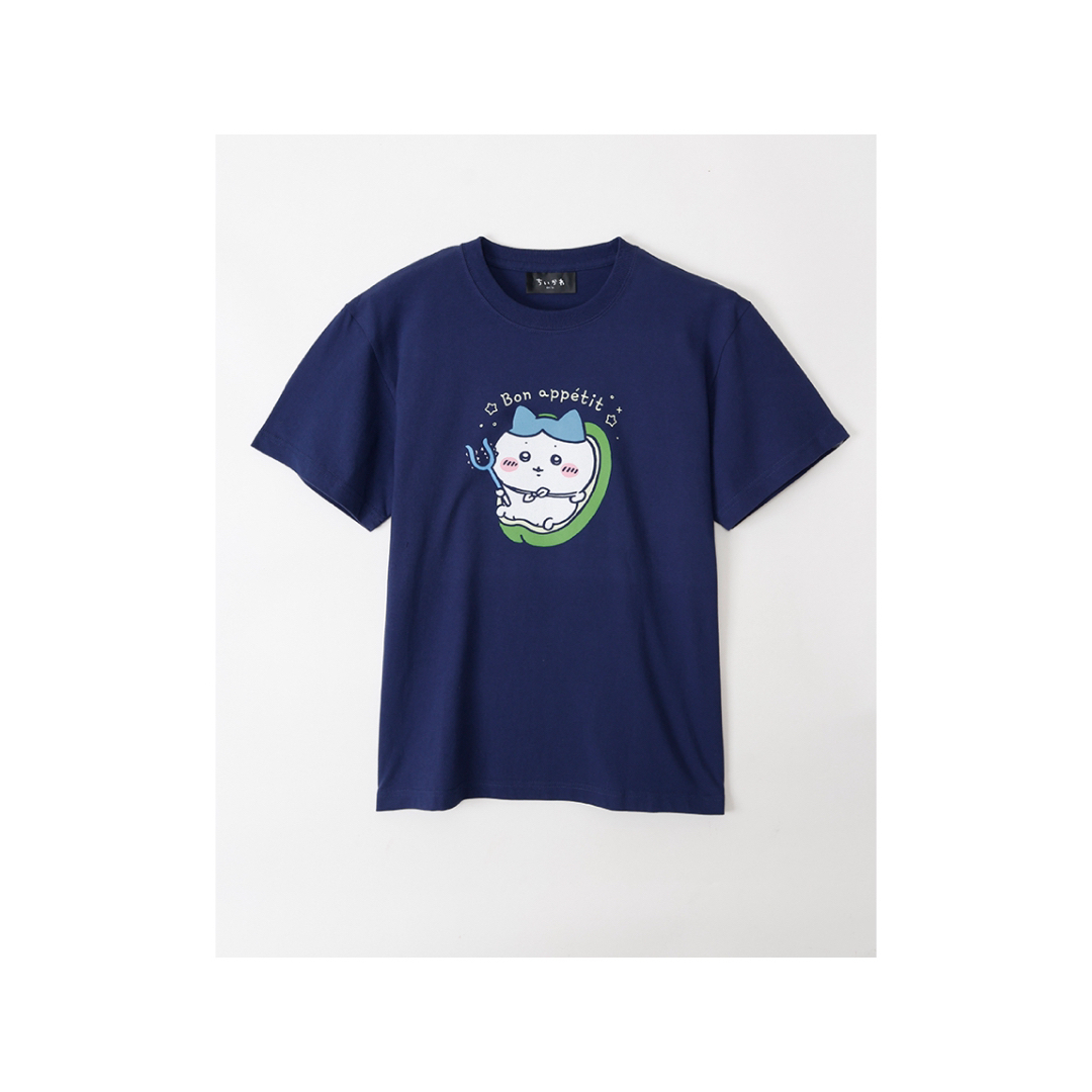 ちいかわ(チイカワ)のちいかわ Tシャツ ピーマンハチワレ ネイビー レディースのトップス(Tシャツ(半袖/袖なし))の商品写真