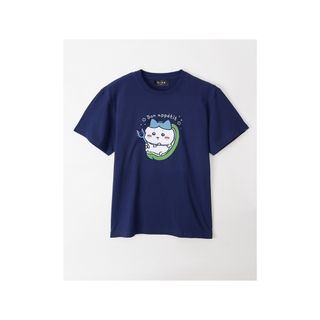 チイカワ(ちいかわ)のちいかわ Tシャツ ピーマンハチワレ ネイビー(Tシャツ(半袖/袖なし))