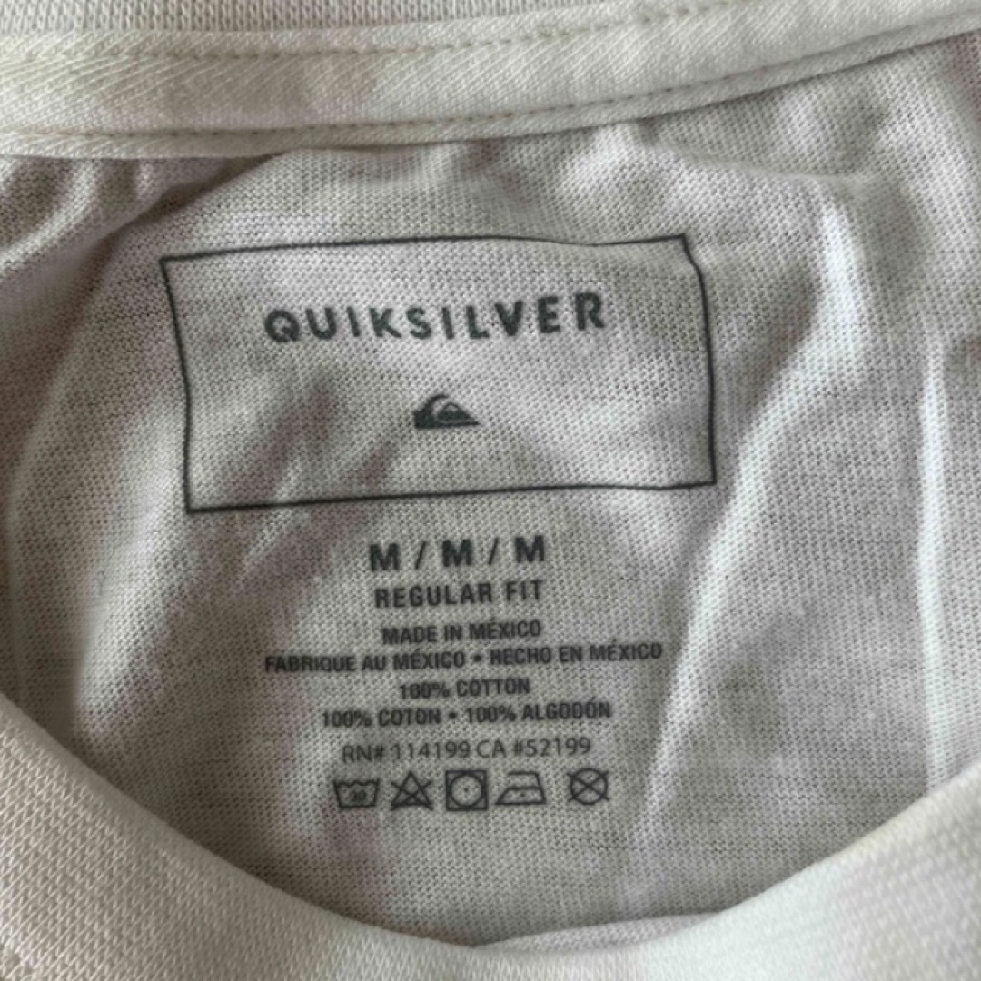 QUIKSILVER(クイックシルバー)のクイックシルバー　Tシャツ　白　M メンズのトップス(Tシャツ/カットソー(半袖/袖なし))の商品写真