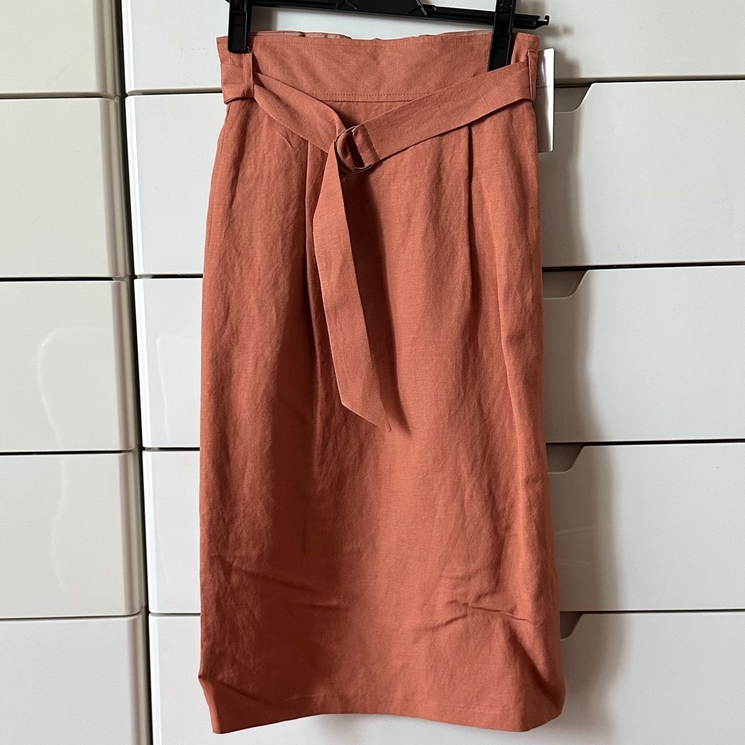 MEW'S REFINED CLOTHES(ミューズリファインドクローズ)の新品☆リネン混タイトスカート レディースのスカート(ロングスカート)の商品写真