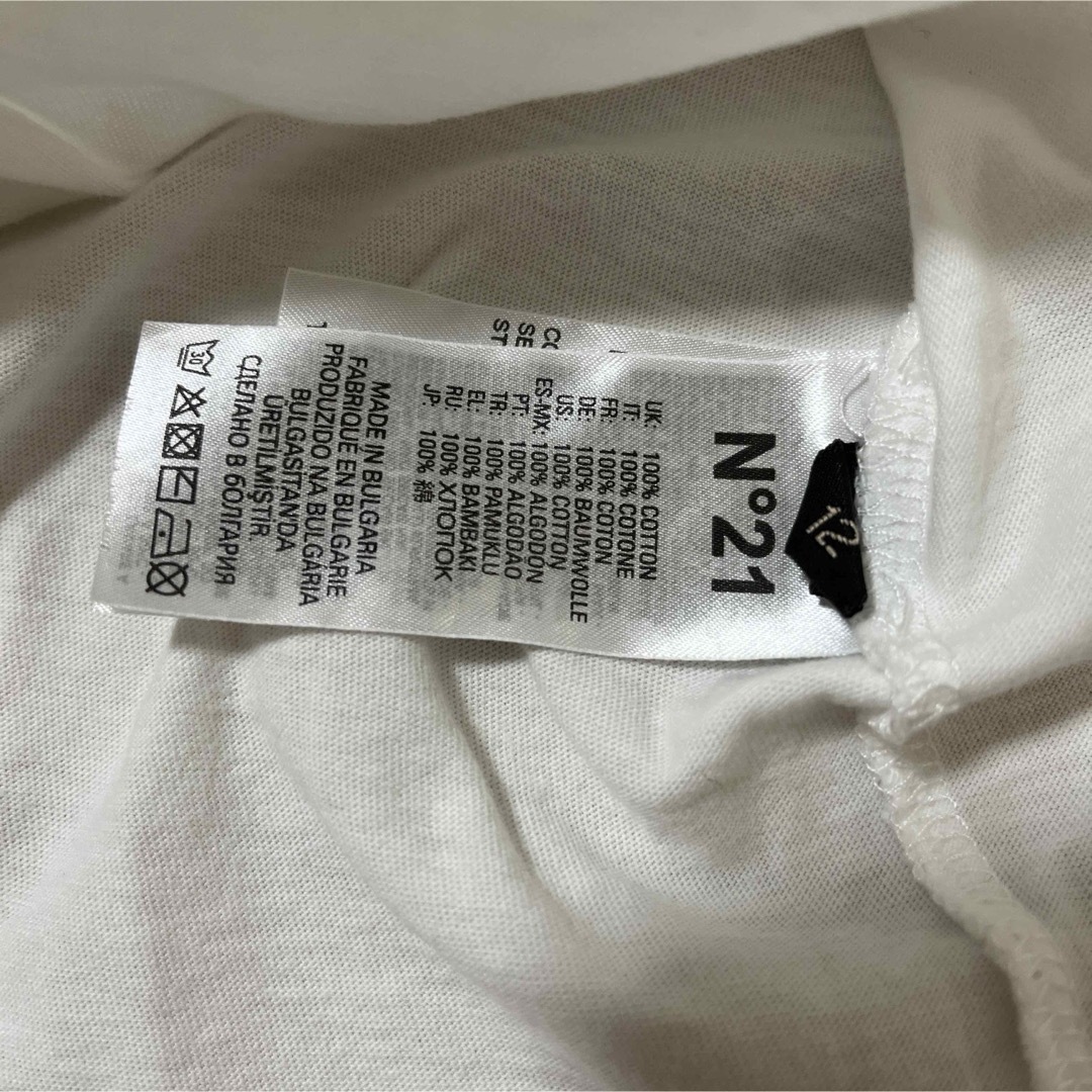N°21(ヌメロヴェントゥーノ)のN°21 ヌメロヴェントゥーノ Tシャツ キッズ 12Y S レディースのトップス(Tシャツ(半袖/袖なし))の商品写真
