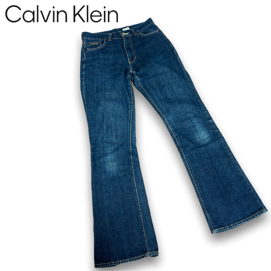 Calvin Klein(カルバンクライン)の【カルバンクライン】Calvin Klein old デニム　27サイズ　フレア レディースのパンツ(デニム/ジーンズ)の商品写真