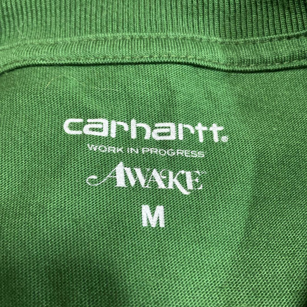 carhartt(カーハート)の【コラボ、背面ビッグロゴ】carhartt  Awake NYポケットT古着 メンズのトップス(Tシャツ/カットソー(半袖/袖なし))の商品写真