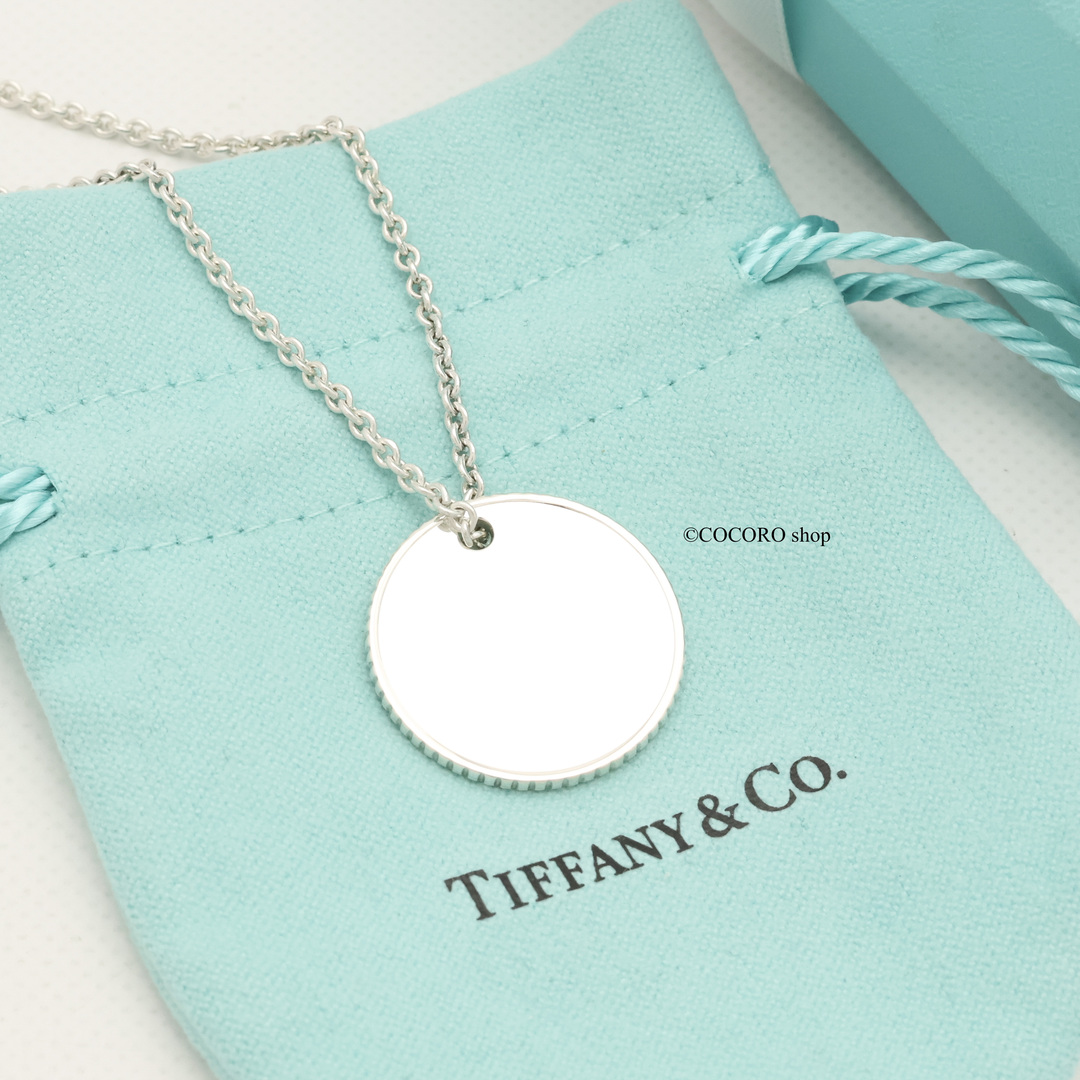 Tiffany & Co.(ティファニー)の【美品】TIFFANY&Co. コインエッジ サークル ネックレス レディースのアクセサリー(ネックレス)の商品写真