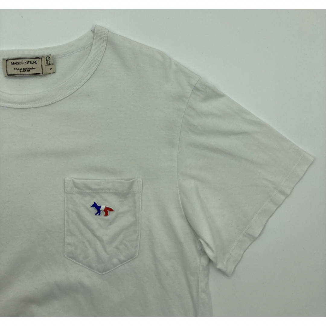 MAISON KITSUNE'(メゾンキツネ)のMAISON KITSUNE メゾンキツネ ワンポイント ポケT S メンズのトップス(Tシャツ/カットソー(半袖/袖なし))の商品写真