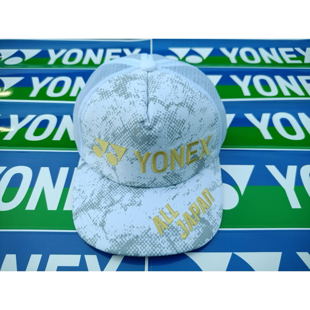 YONEX(ヨネックス)のYONEX'24年カタログ未掲載限定ALL JAPANメッシュキャップ(UNI) スポーツ/アウトドアのテニス(その他)の商品写真